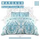 image 3 of VELVETIO Margaux Printed Duvet Cover Set Reversible Polycotton Easy Care Beddings Blue | Single