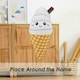 image 4 of Ice Cream Soft Toy Cute Plushie Huggable Cuddly Stuffed Toy 16cm White