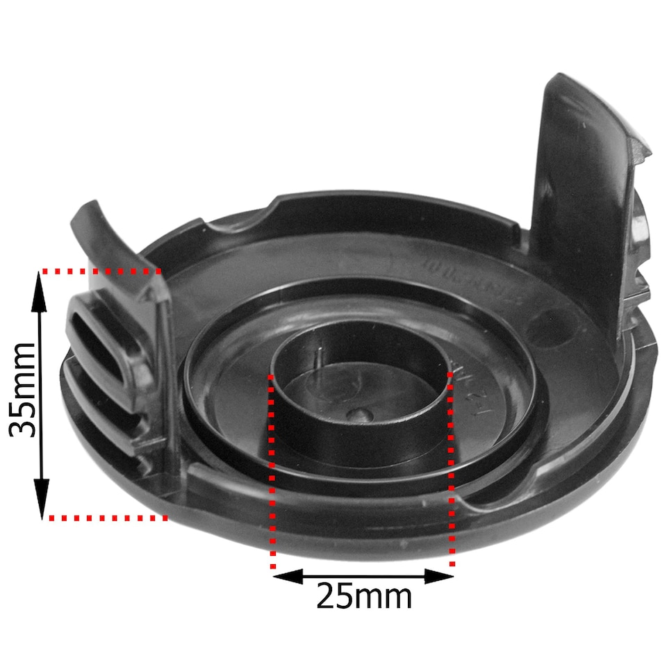 image 1 of SPARES2GO Spool Line and Cover compatible with Qualcast GT2541 Strimmer Trimmer (5m, 1.5mm)