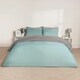 image 1 of OHS Reversible Microfibre Duvet Cover and Pillowcase Bedding Set, King - Duck Egg/Grey