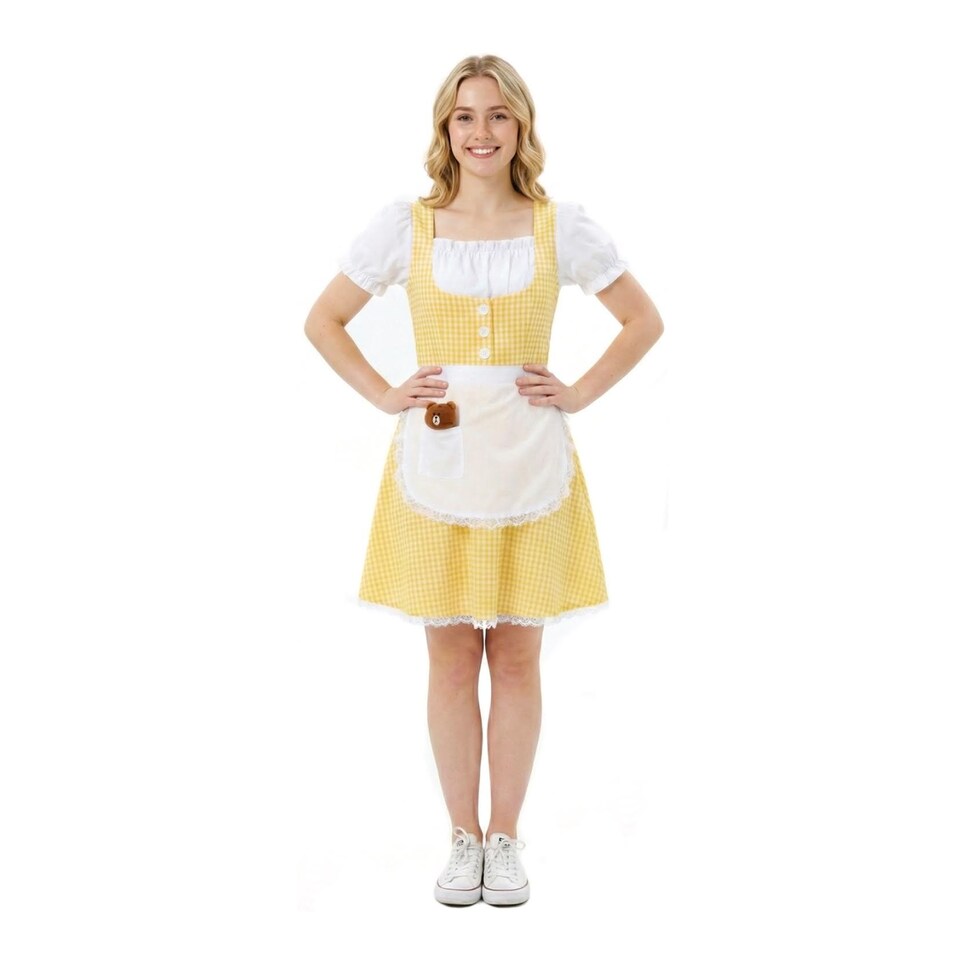 image 1 of Goldilocks Costume Dress | Multi | 2XL