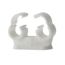 Forgefix Pipe Clips, Double Cliplock - Multi Colour - 15mm