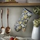 image 2 of Ulster Weavers Finch & Flower Gauntlet Oven Glove Navy
