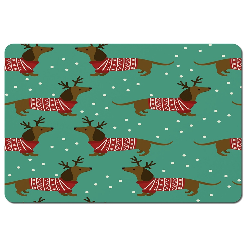 Dutchshunds in christmas (placemat)