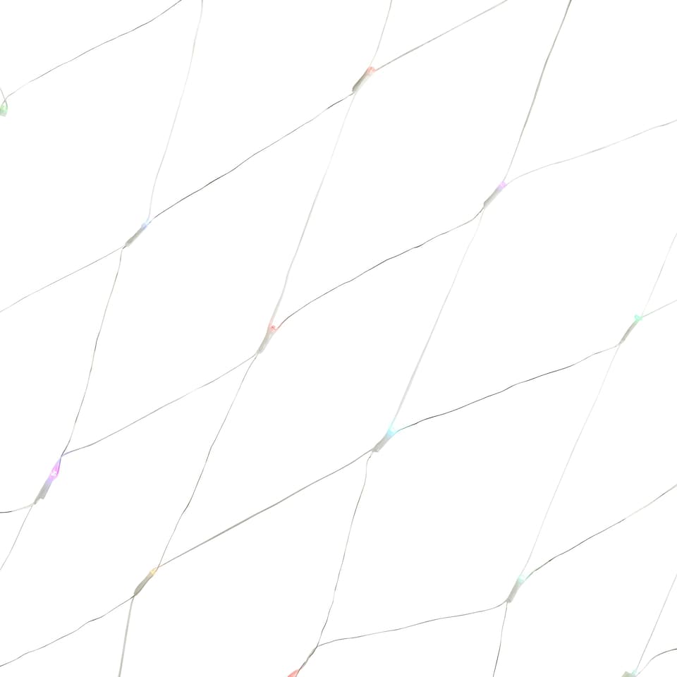 image 1 of ValueLights LED Multicolour Christmas String Lights and Integrated LED 6W Cool White Bulb | Black