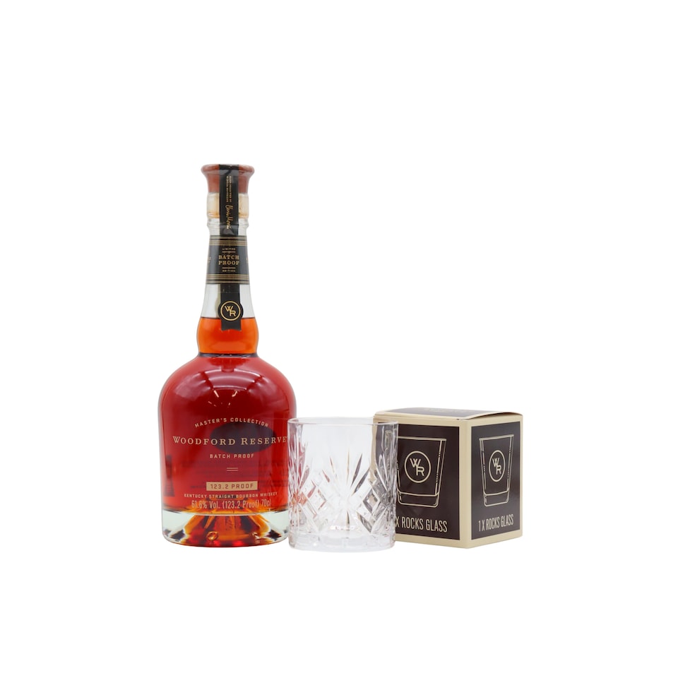 Woodford Reserve - Masters Collection - 123.2 Batch Proof Bourbon Whiskey (Includes Branded Glass)