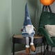 image 2 of 48cm Tall Christmas Gnome Gonk Nordic Decoration Blue Body Hat Bell Dangly Legs
