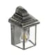 image 3 of CGC Lighting Camila Antique Bronze Outdoor Wall Lantern Clear Glass Diffuser | Black | Black and Bronze | Height: 22.5 cm, Width: 14.5 cm, Depth: 11.5 cm