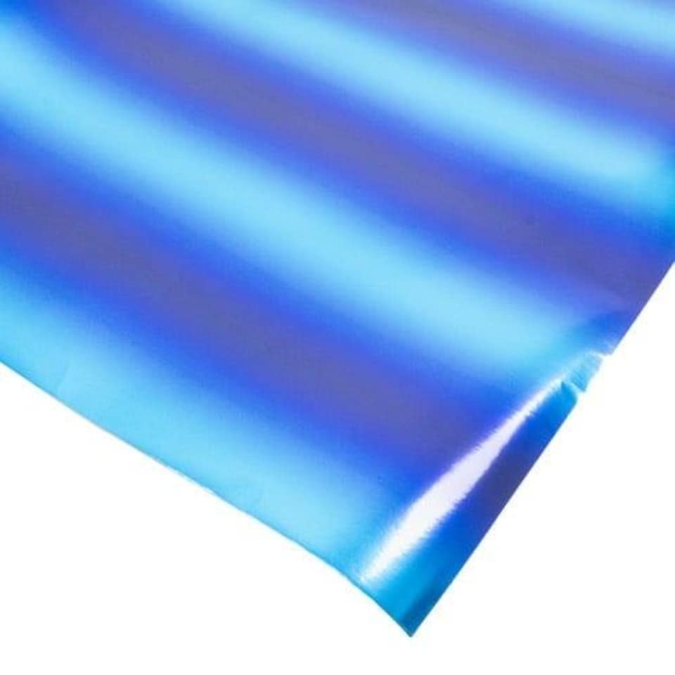 image 1 of Metallic Blue Ombre Gift Wrapping Paper 1.5m Blue