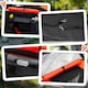 image 8 of PawHut Foldable Dog Carriage w/ Universal Wheels, Shock Absorber, Red