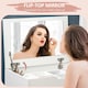 image 4 of HOMCOM Dressing Table with Mirror and Stool, Vanity Table with Storage