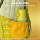 image 2 of Leak Proof Kids Water Bottle, Stainless Steel, 400ml (13oz) | Yellow | Dinosaur | One Size