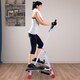 image 2 of HOMCOM Foldable Stepper Adjustable Step Machine with Handlebar LCD Display, White