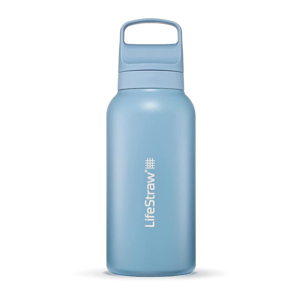 LifeStraw Go 2.0 Stainless Steel Water Filter Bottle 700ml - Icelandic Blue