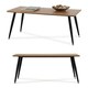 image 2 of Centre Table Brown Black Wood Metal Melamin MDF Wood N/A