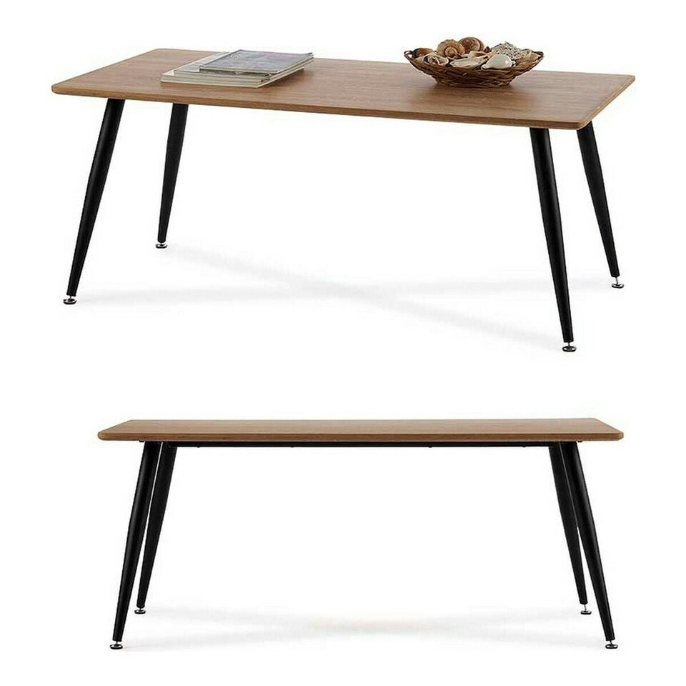 image 1 of Centre Table Brown Black Wood Metal Melamin MDF Wood N/A