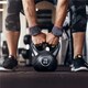 image 2 of Yaheetech 16kg HDPE Coated Kettlebell with Ergonomic Handle | Black | 16