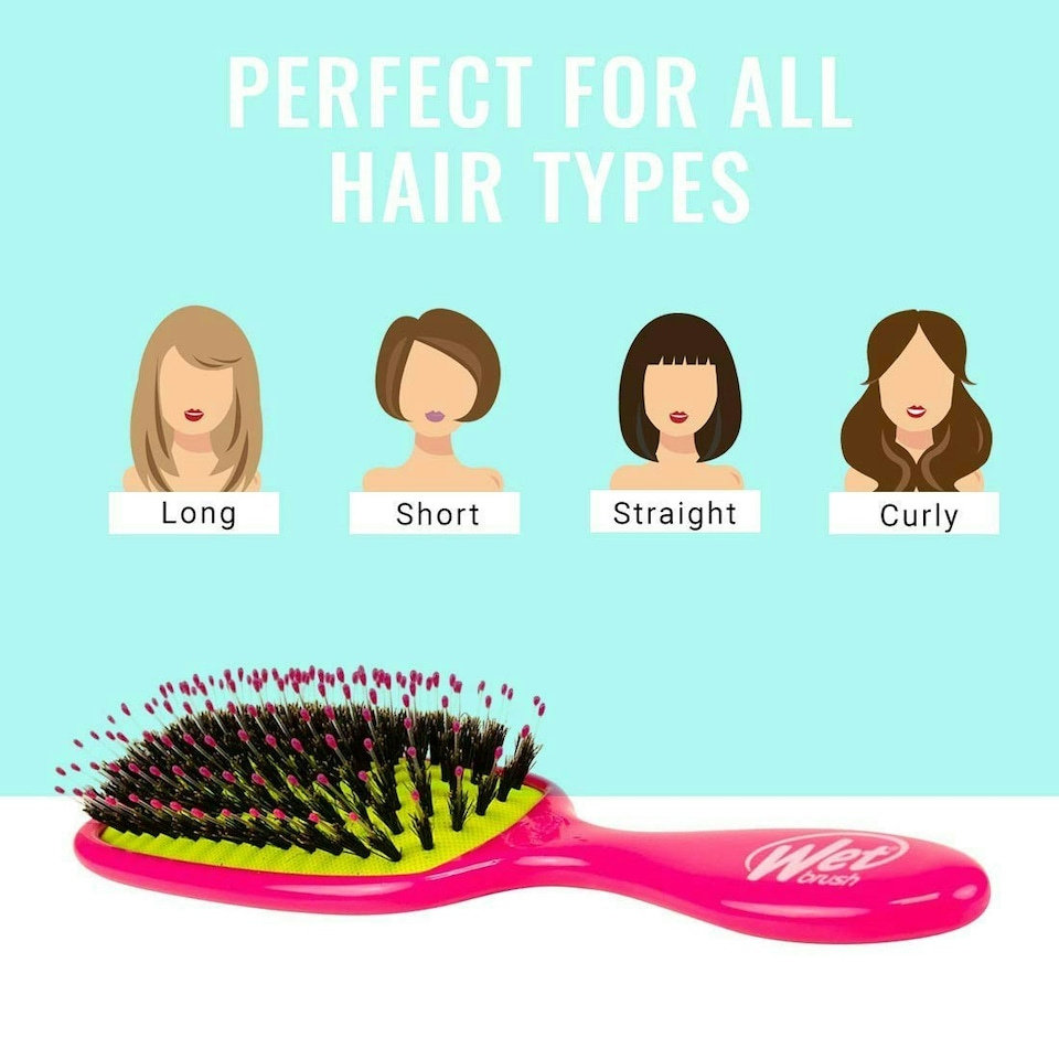 image 1 of WetBrush Shine Enhancer Brush, Intelliflex & Boar, Purple