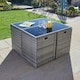 image 6 of 9 Piece Cube Rattan Garden Furniture Set 4 Chairs 4 Footstool Chairs & Table