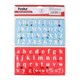 image 1 of Pack of 2 Transparent Plastic Uppercase Lowercase Stencil Ruler Set