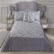 image 1 of Cavendish Bedspread Silver Grey | Grey