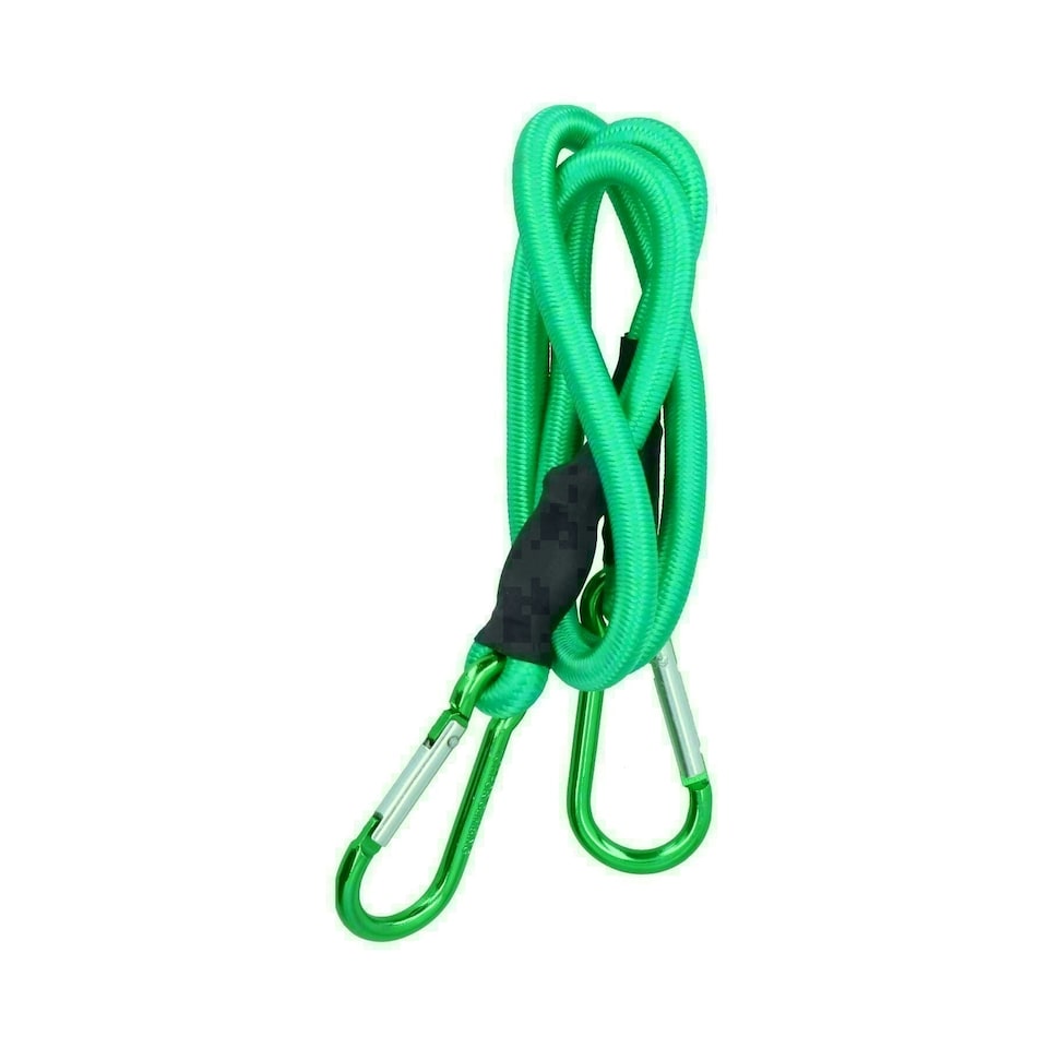 image 1 of 36" Bungee Rope with Carabiner Clips Cords Elastic Tie Down Fasteners 4pc