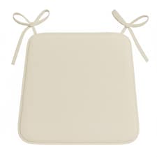 Foam Seat Pad with Ties Comfortable Chair Cushion for Dining, Kitchen Garden Seating | Brown | Beige