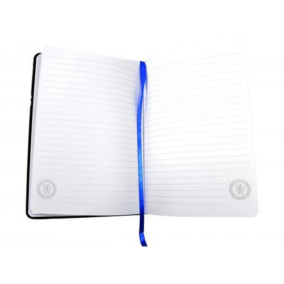 image 1 of Chelsea FC Premium Crest A5 Notebook - Black/Blue - One Size