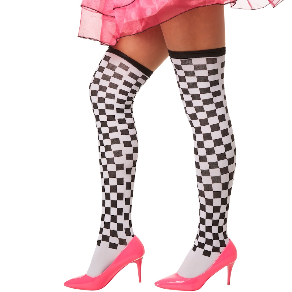 image 1 of Womens Neon Clown Costume | Pink | black/pink | XL | 1