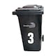 image 2 of Securit 3 Bin Number (Pack of 2) - White - One Size