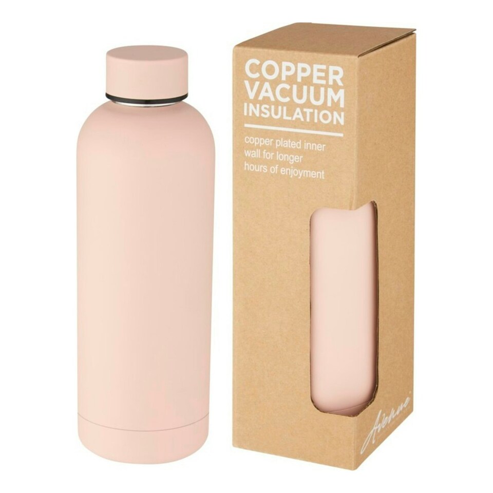 image 1 of Avenue Spring 500ml Insulated Water Bottle - Pale Blush Pink - One Size