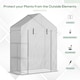 image 3 of Outsunny Greenhouse for Outdoor, Portable Gardening Plant Grow House w/ Shelf