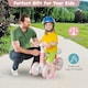 image 3 of COSTWAY Baby Balance Bike Folding Toddler Walker Pink