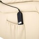 image 5 of Seattle Electric Single Motor Rise Recliner Bonded Leather Chair (Cream)