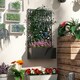 image 6 of Outsunny Metal Raised Garden Bed with Trellis, Outdoor Elevated Planter Box | Multi | 61L x 23W x 113Hcm