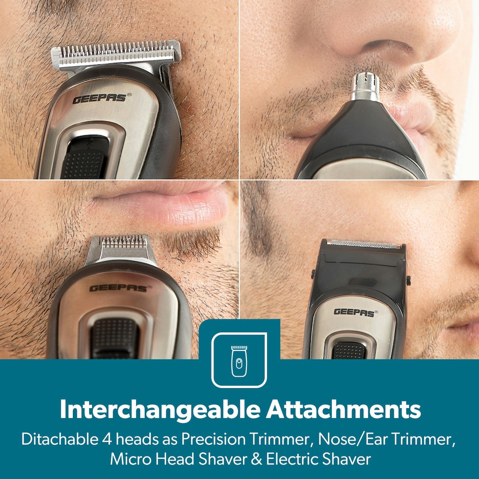 image 1 of GEEPAS 11-in-1 Rechargeable Multi Grooming Kit