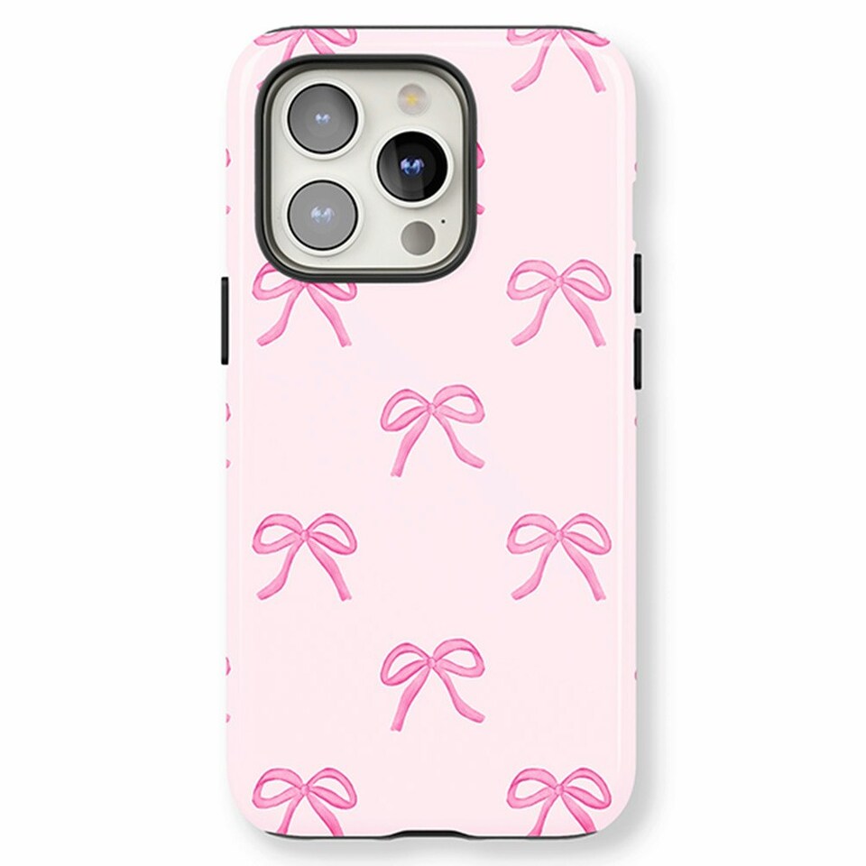 image 1 of Pink Bows Phone Case | Pink | iPhone 12 Mini
Slim | iPhone 12 Mini
Slim