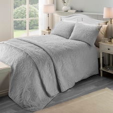 Serene Luana Duvet Cover Set Silver