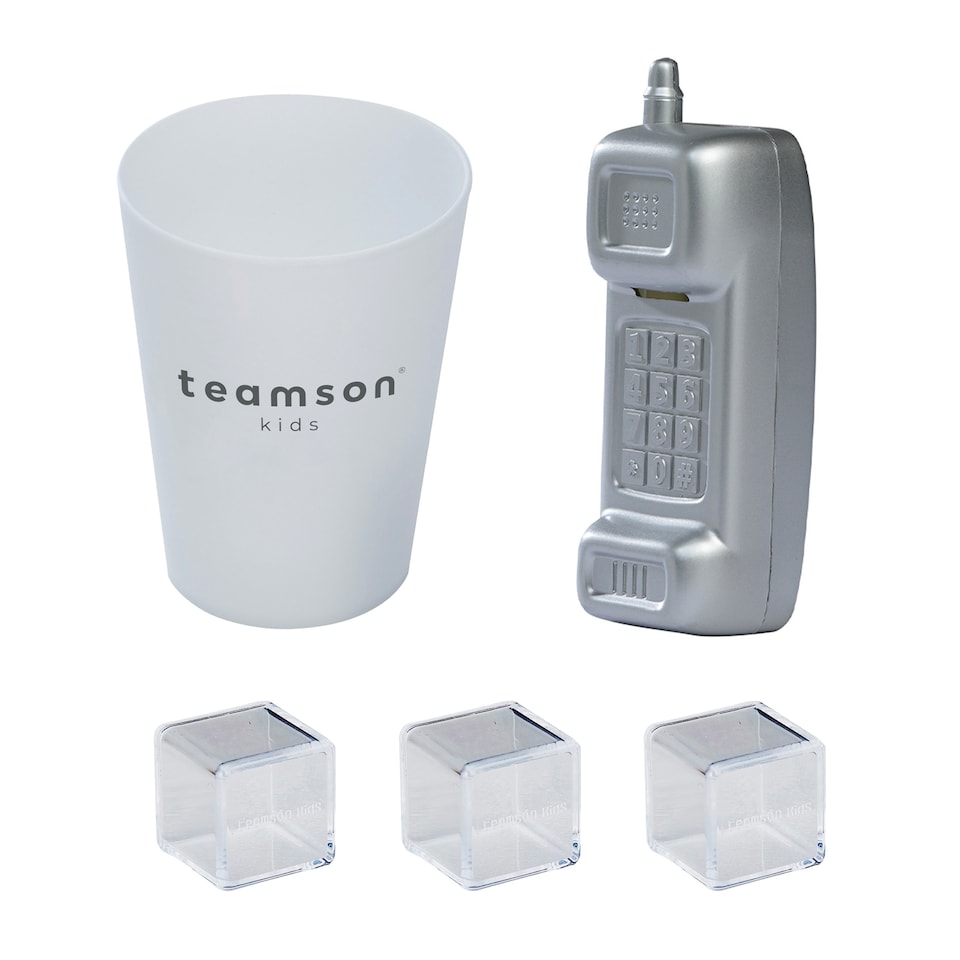 image 1 of Teamson Kids Pink Play Kitchen Set with Chalk Board and Pretend Ice Maker