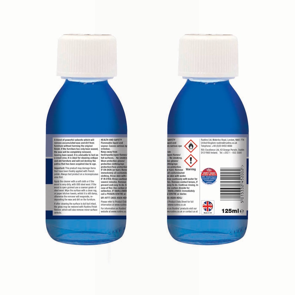 image 1 of Rustins Surface Cleaner Removes Grime & Wax Renovator for Wood 300ml