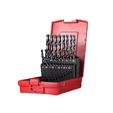 Dormer A190 Series Metric High Speed Steel Drill Sets - Multi Colour - 1 mm to 10 mm x 0.5 mm increments