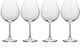 image 1 of Mikasa Wine Glass Set Clear Red Crystal 25oz Set of 4