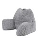 image 1 of icon Teddy Bear Cuddle Cushion Grey Reading Support Pillow Grey | One Size