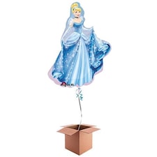 Cinderella Princess Helium Foil Giant Balloon - Inflated Balloon in a Box
