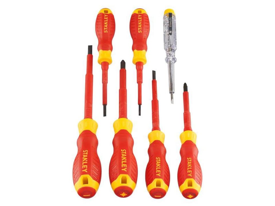 image 1 of Stanley Hand Tools Vde Screwdriver Set, 7 Piece