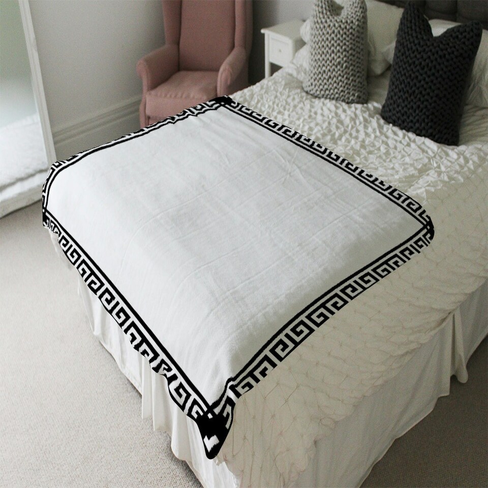 image 1 of Greek Key Border Frame (Blanket)