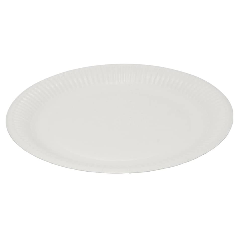 image 1 of Caroline Paper Plates (Pack of 20) - White - 23cm