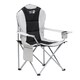 image 1 of Get Fit Premium Folding Camping Chair - Thick Padded With Magazine Pocket, Cup Holder & Carry Bag - Lightweight 3Kg - Capacity 130Kg - Single | Grey | 1