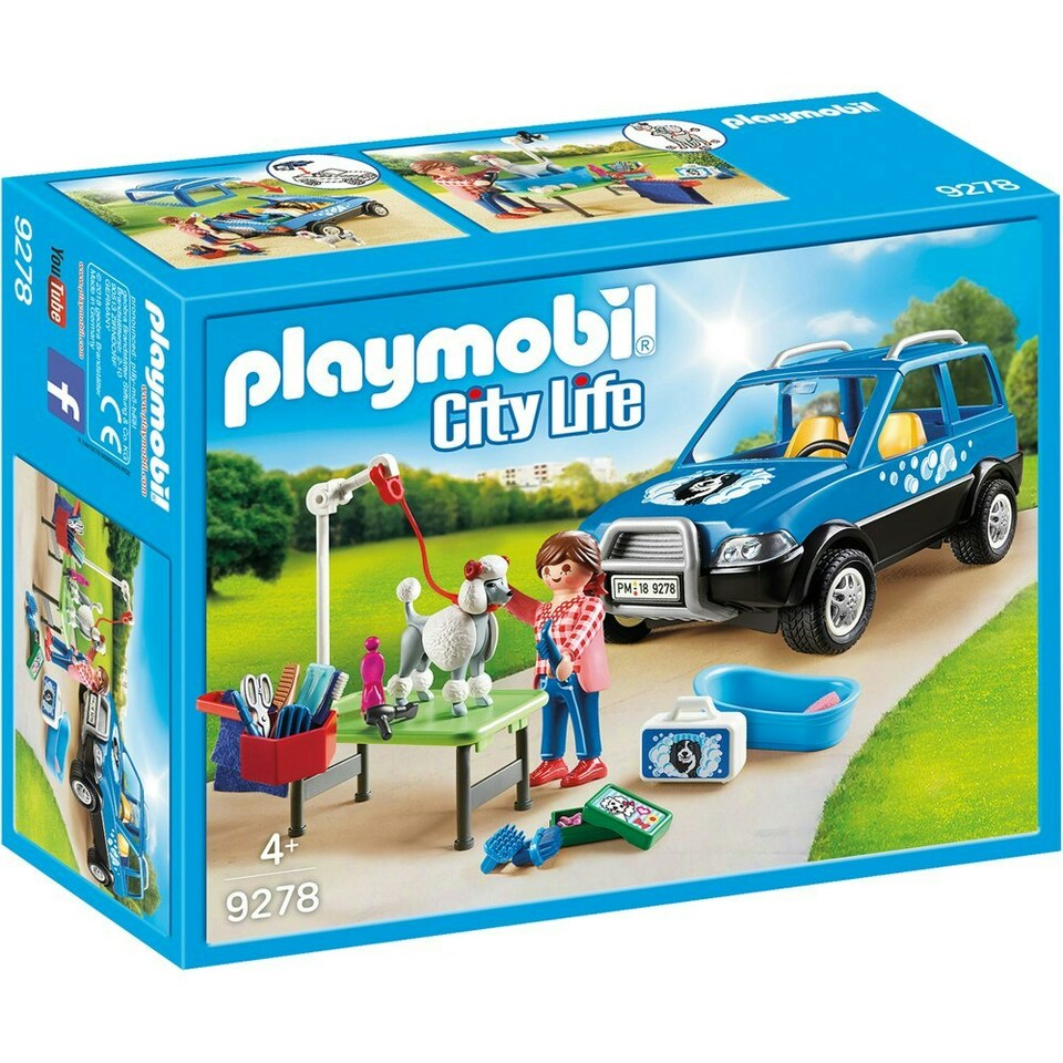image 1 of Playmobil City Life Mobile Pet Groomer Playset