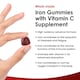 image 2 of Iron Gummies 14mg - 60 Iron Supplements, Vitamin C